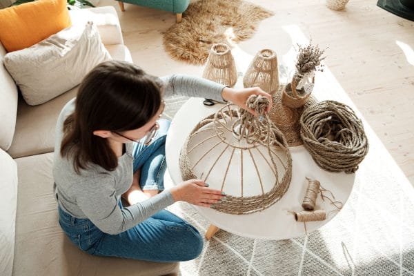 Comment faire un abat-jour avec deux cercles
