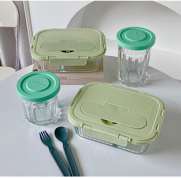 Boîte à déjeuner bento en verre – Image 3