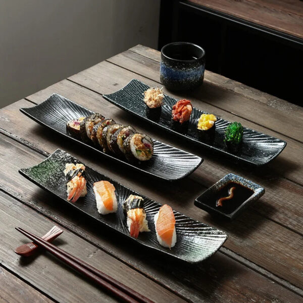 Assiette à sushi - Élégance et Praticité