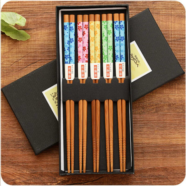 Coffret baguettes japonaise bambou – Image 8