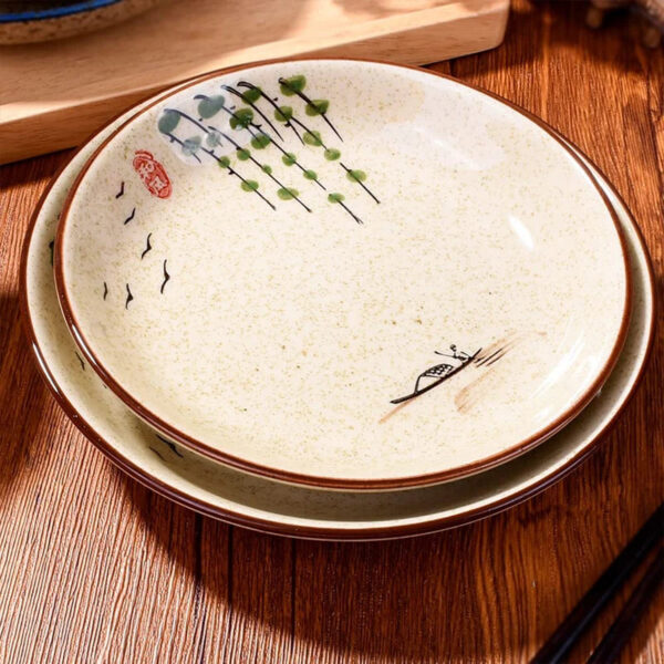 Assiette Japonaise Peinte: Élégance Unique – Image 5