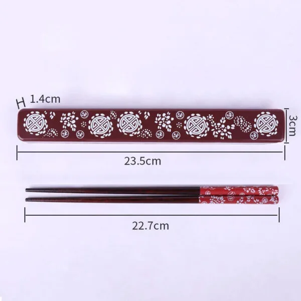 Baguette japonaise en bois avec coffret – Image 8