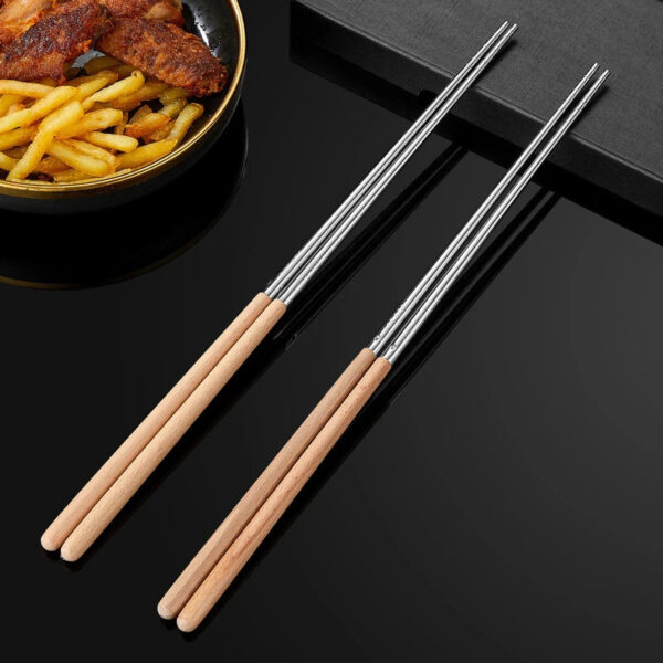 Baguettes de cuisine japonaises en inox