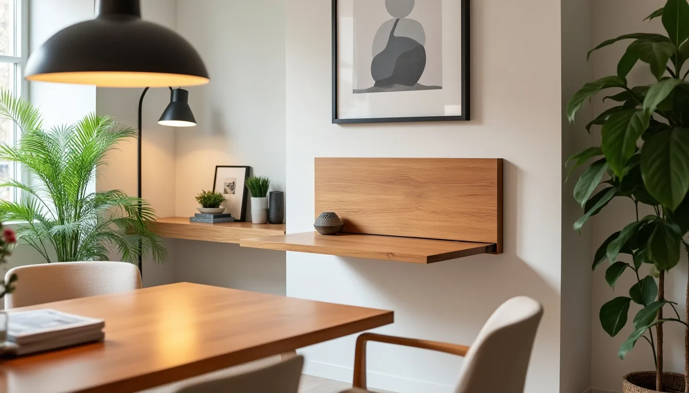 découvrez comment une table rabattable sur mur peut transformer votre intérieur en optimisant l'espace. idéale pour les petits appartements ou les pièces à vivre, elle allie praticité et design moderne pour un aménagement intelligent et fonctionnel.