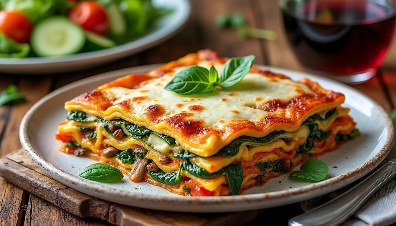 découvrez notre recette facile et rapide de lasagne aux légumes, sans béchamel. un plat savoureux et léger, parfait pour un repas en famille ou entre amis. suivez nos étapes simples pour préparer ce délice végétal qui saura ravir vos papilles !