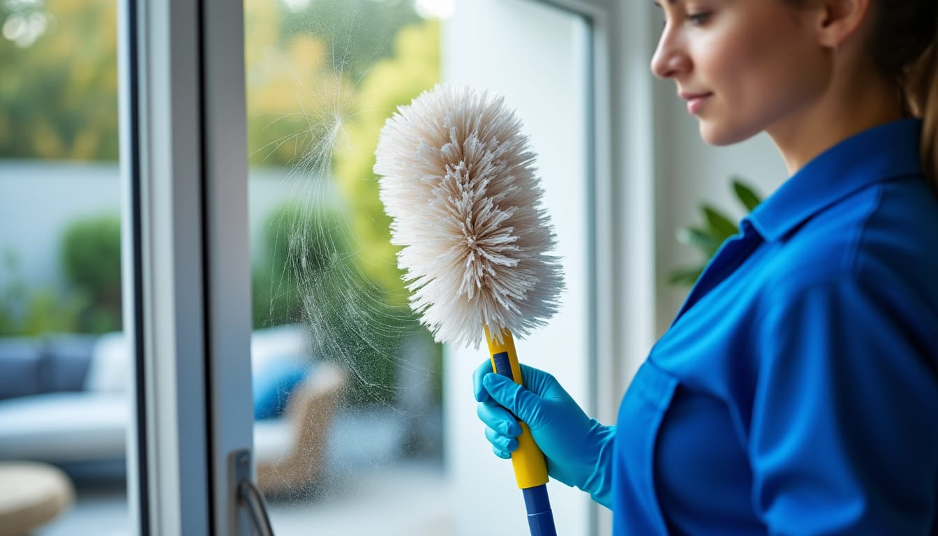 découvrez nos astuces simples et efficaces pour éliminer facilement les toiles d'araignée de vos fenêtres et garder votre maison propre et agréable toute l'année.